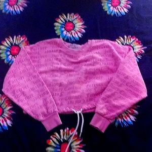 Pink Juicy Couture Crop Sweater size medium
